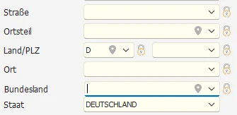 PLZ-Felder andere Variante