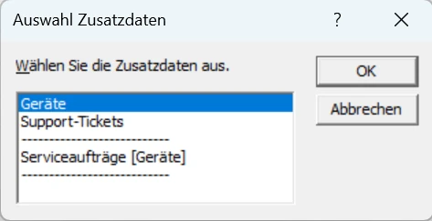 cobra Adressen Zusatzdaten verwalten Zusatztabellen Untertabellen