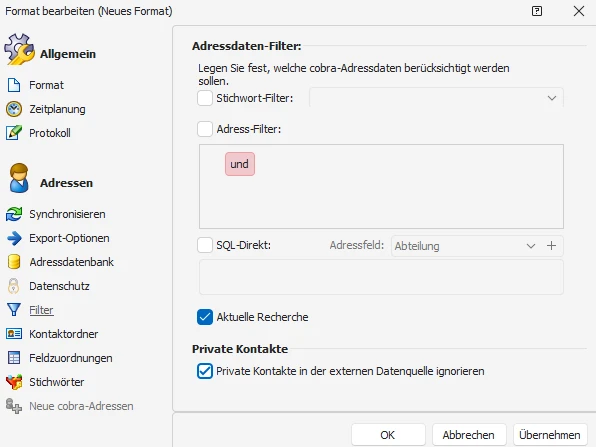 Adressfilter