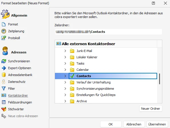 Ordnerwahl