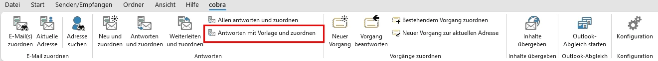 Antworten mit Vorlage