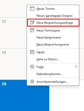 Besprechungseinladung