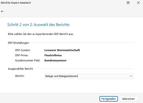 Bericht Auswahl
