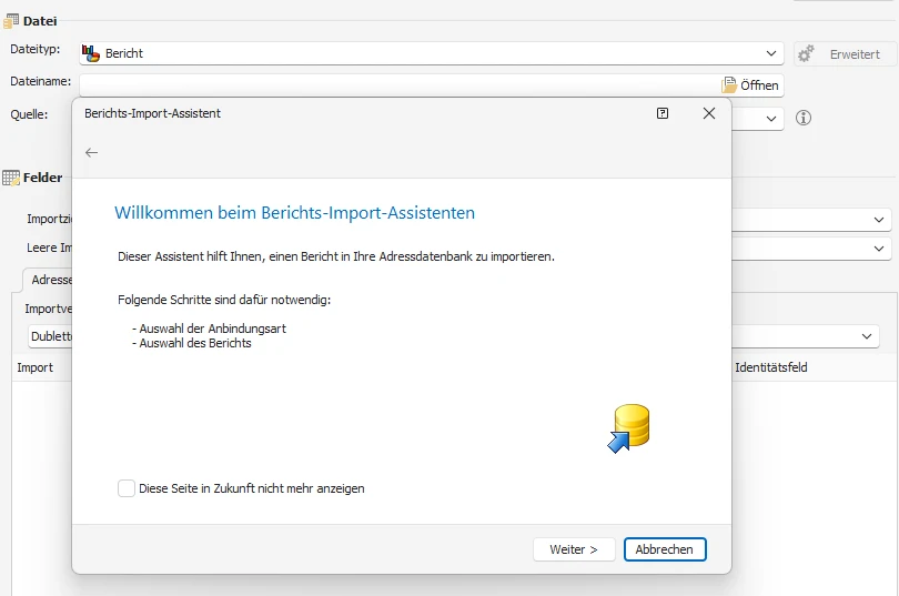 Import Bericht