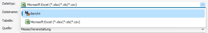 Import Datentyp