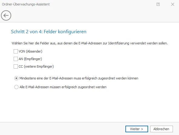 Ordnerüberwachung Schritt 2