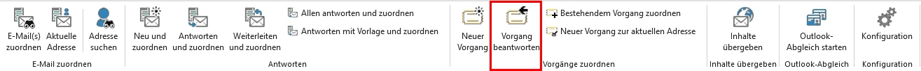 Vorgang beantworten