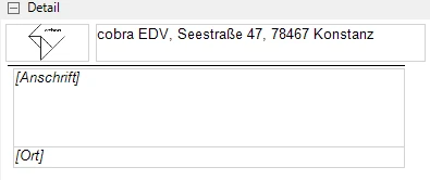 Detailbereich Etiketten