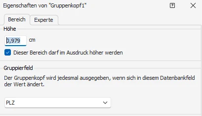 Gruppierfeld