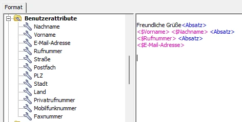 Skript Benutzerattribute