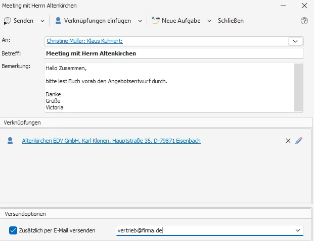 Neue Nachricht