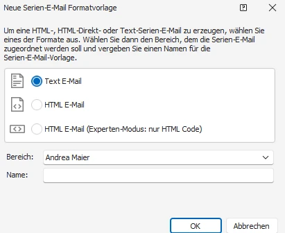 Neues Mailformat