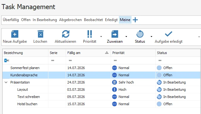 Hauptaufgabe Ergebnis