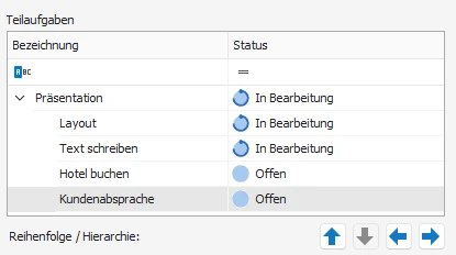 Pfeil-Schaltflächen