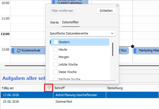Aufgabenliste