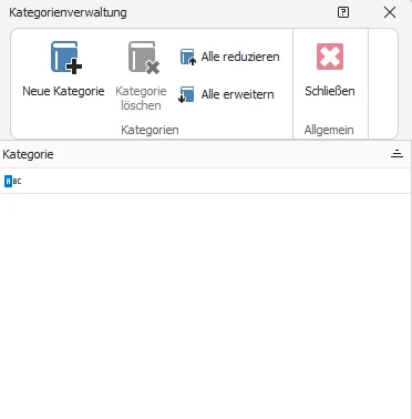 Neue Kategorie