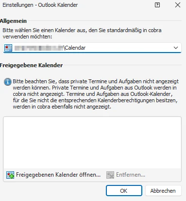 Outlook Kalender freigeben
