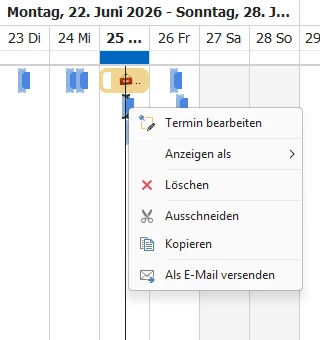 Termin verschieben