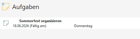 Widget Aufgaben