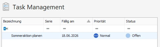 Widget Task Management
