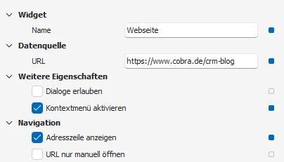 Widget Webseiten