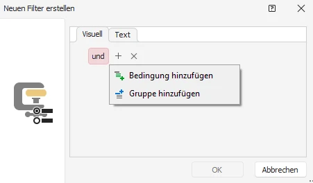 Filter-Kriterien definieren