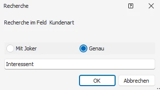 Recherche-Vorschlag