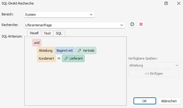 SQL-Recherche