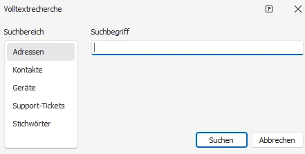 Volltext-Recherche