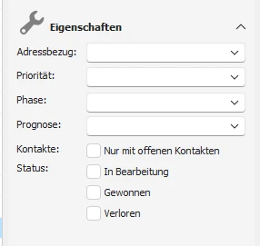 Filter Adressbezug