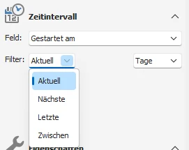 Filter Zeitraum
