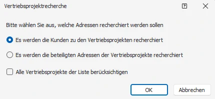 Recherche-Auswahl